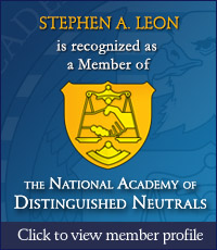Stephen A. Leon - National Academy of Distinguished Neutrals