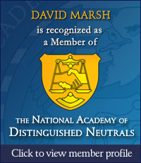 David J. Marsh - National Academy of Distinguished Neutrals